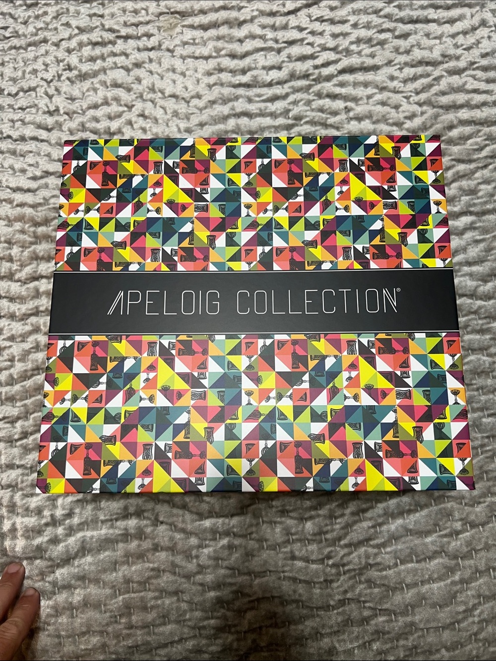 Apeloig Collection Decorative Box - Multicolor Geometric